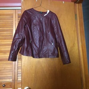 COPY - Maroon leather jacket!